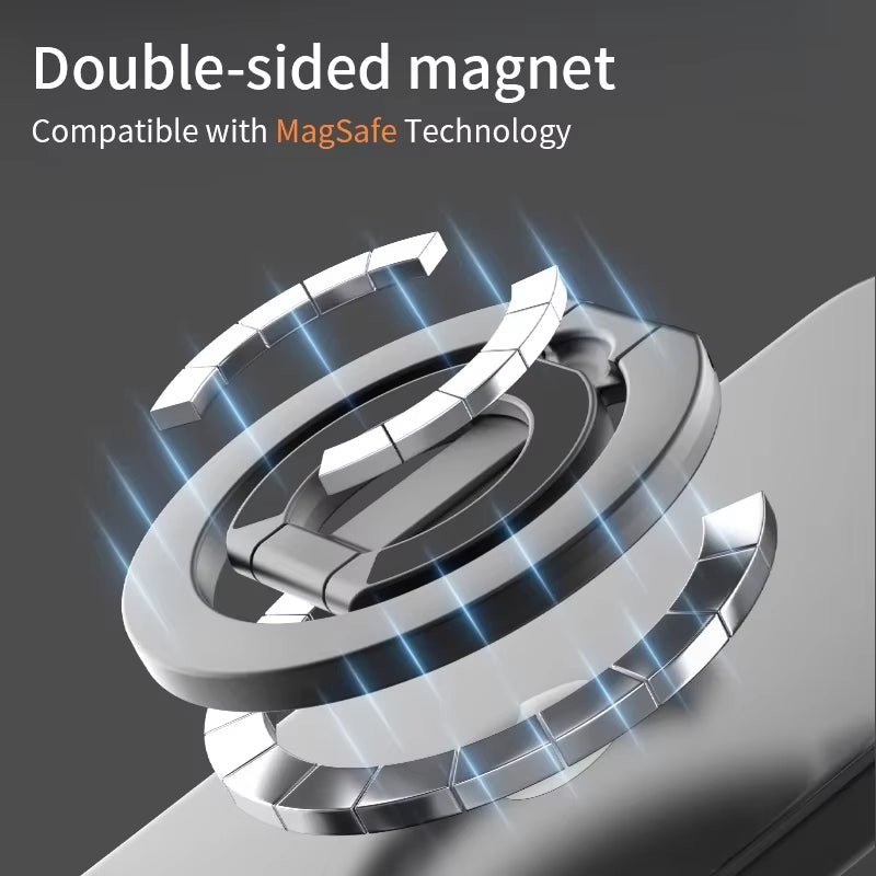 For Magsafe Double Sided Magnetic Phone Ring Holder Portable Folding Cellphones Stand Phone Accessories Support Bracket Grip Tok